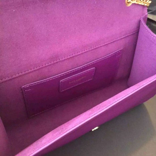 Replica Saint Laurent Medium Monogramme Tassel Purple Bag