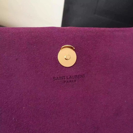 Replica Saint Laurent Medium Monogramme Tassel Purple Bag
