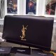 Replica Saint Laurent Medium Satchel Bag In Black Calfskin