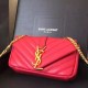 Fake Saint Laurent Red Baby Monogram Chain Bag Replica