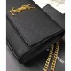Replica Saint Lauren Classic Medium KATE Monogram Satchel Black