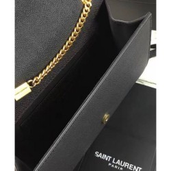 Fake Saint Lauren Classic Medium KATE Monogram Satchel Black Replica Replica Saint Lauren Classic Medium KATE Monogram Satchel Black