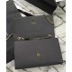 Replica Saint Lauren Classic Medium KATE Monogram Satchel Dark Gray