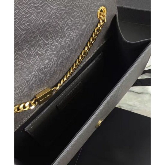 Replica Saint Lauren Classic Medium KATE Monogram Satchel Dark Gray