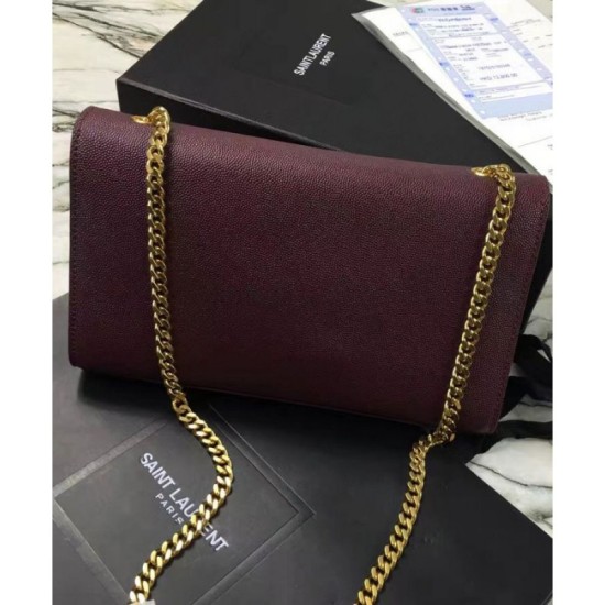 Replica Saint Lauren Classic Medium KATE Monogram Satchel Mauve