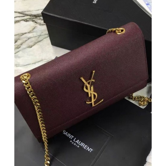 Replica Saint Lauren Classic Medium KATE Monogram Satchel Mauve