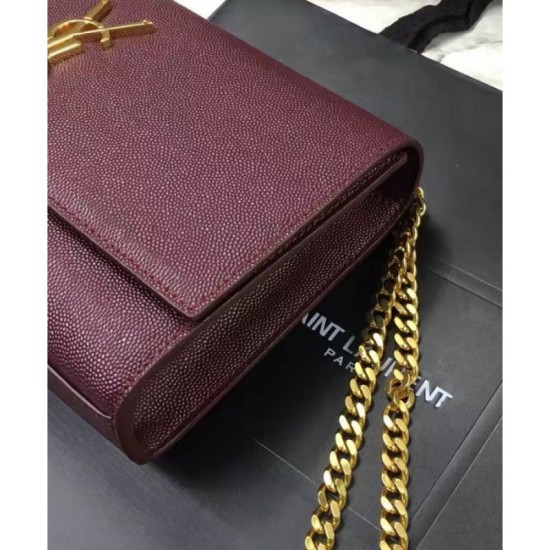 Replica Saint Lauren Classic Medium KATE Monogram Satchel Mauve