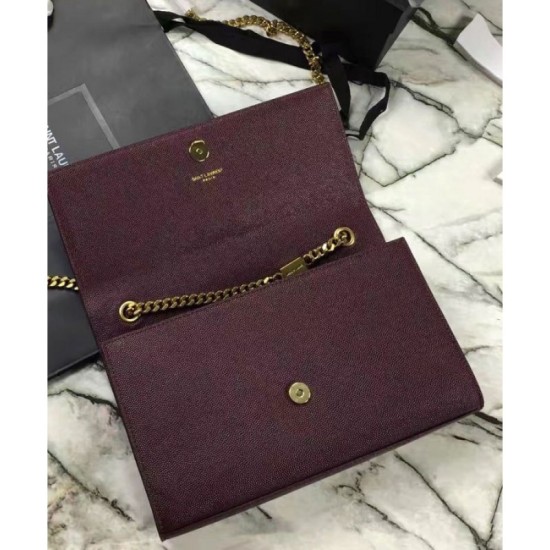 Replica Saint Lauren Classic Medium KATE Monogram Satchel Mauve
