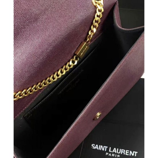Replica Saint Lauren Classic Medium KATE Monogram Satchel Mauve