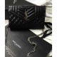 Fake Saint Lauren Monogram Chain Wallet Black Replica