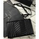 Fake Saint Lauren Monogram Chain Wallet Black Replica