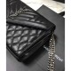Fake Saint Lauren Monogram Chain Wallet Black Replica