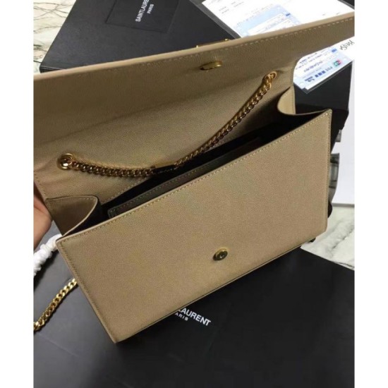 Fake YSL Classic Large KATE Monogram Saint Lauren Satchel Apricot Replica