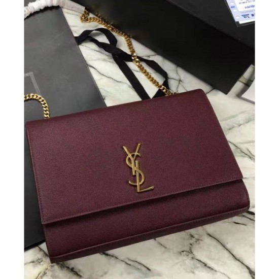 Fake YSL Classic Large KATE Monogram Saint Lauren Satchel Mauve Replica
