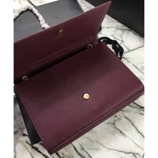 Fake YSL Classic Large KATE Monogram Saint Lauren Satchel Mauve Replica