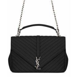 Replica YSL Classic Large Monogram Saint Lauren College Bag Black