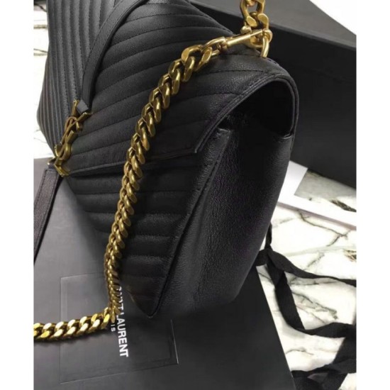 Replica YSL Classic Large Monogram Saint Lauren College Bag Black