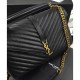 Replica YSL Classic Large Monogram Saint Lauren College Bag Black