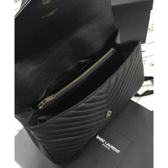 Replica YSL Classic Large Monogram Saint Lauren College Bag Black