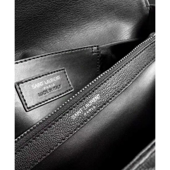 Replica YSL Classic Large Monogram Saint Lauren College Bag Black