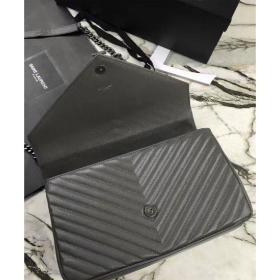 Replica YSL Classic Large Monogram Saint Lauren College Bag Gray
