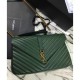 Replica YSL Classic Large Monogram Saint Lauren College Bag Green