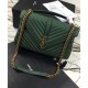 Replica YSL Classic Large Monogram Saint Lauren College Bag Green
