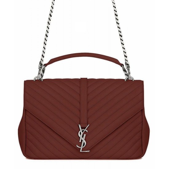 Replica YSL Classic Large Monogram Saint Lauren College Bag Mauve
