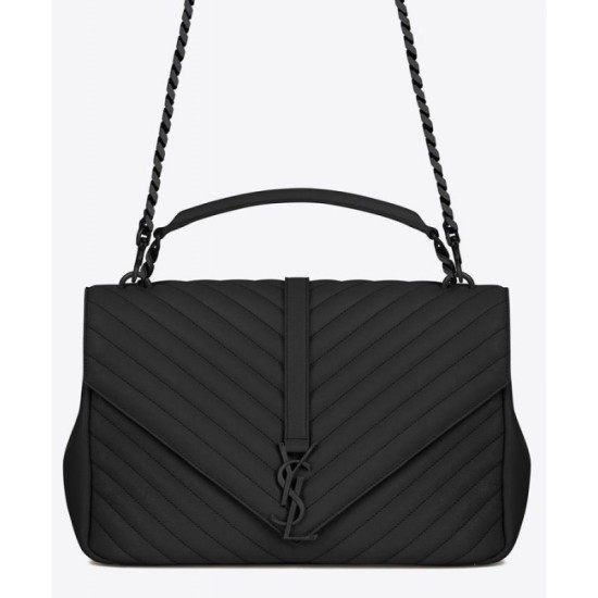 Replica YSL Classic Large Monogram Saint Laurent College Bag Black