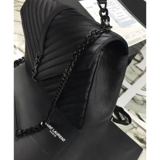 Replica YSL Classic Large Monogram Saint Laurent College Bag Black