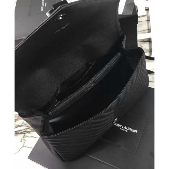 Replica YSL Classic Large Monogram Saint Laurent College Bag Black