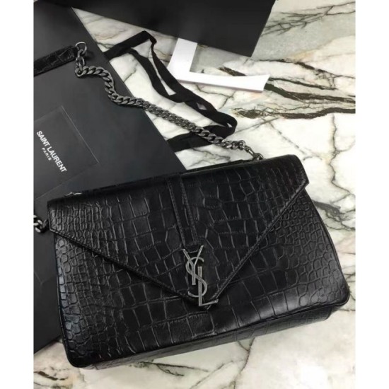 Replica YSL Classic Large Monogram Saint Laurent College Bag Black