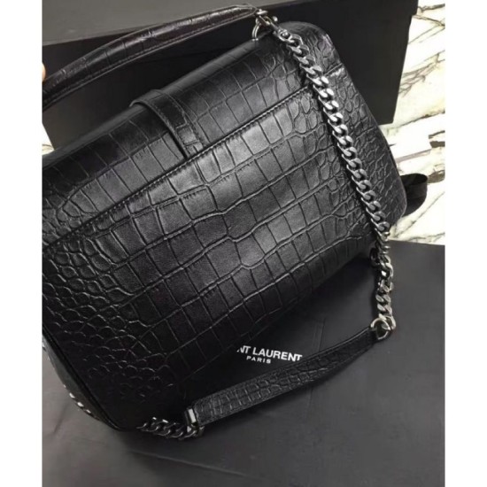 Replica YSL Classic Large Monogram Saint Laurent College Bag Black
