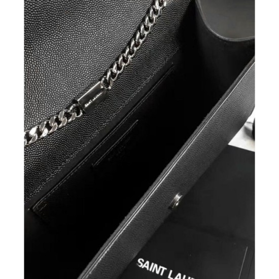 Replica YSL Classic Medium KATE Monogram Saint Lauren Satchel Black