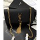 Replica YSL Classic Medium Kate Monogram SAINT LAURENT Tassel Satchel Black