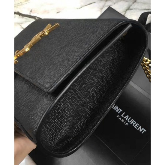 Replica YSL Classic Medium Kate Monogram SAINT LAURENT Tassel Satchel Black
