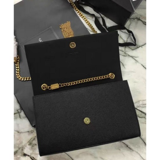 Replica YSL Classic Medium Kate Monogram SAINT LAURENT Tassel Satchel Black