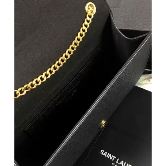 Replica YSL Classic Medium Kate Monogram SAINT LAURENT Tassel Satchel Black