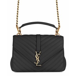 Replica YSL Classic Medium Monogram Saint Lauren College Bag Black