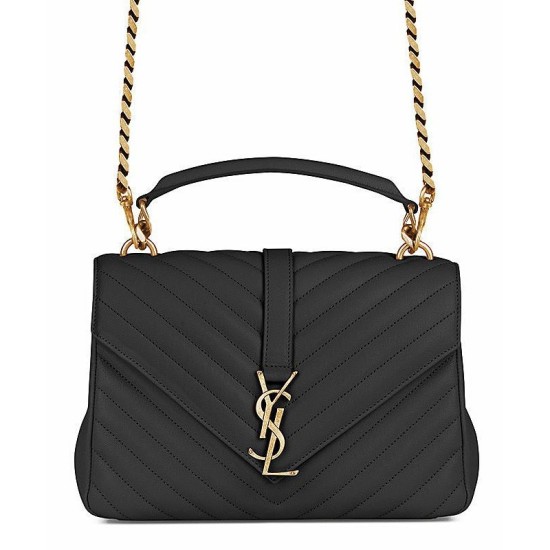 Replica YSL Classic Medium Monogram Saint Lauren College Bag Black