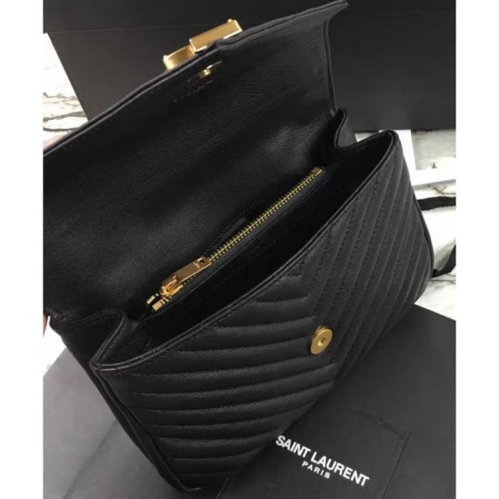 Replica YSL Classic Medium Monogram Saint Lauren College Bag Black
