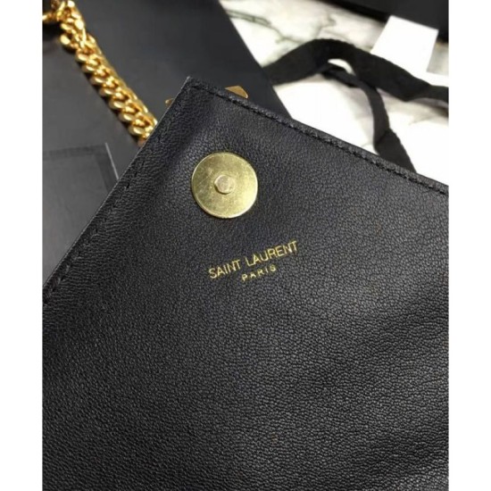Replica YSL Classic Medium Monogram Saint Lauren College Bag Black