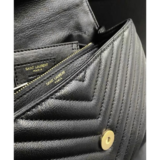 Replica YSL Classic Medium Monogram Saint Lauren College Bag Black