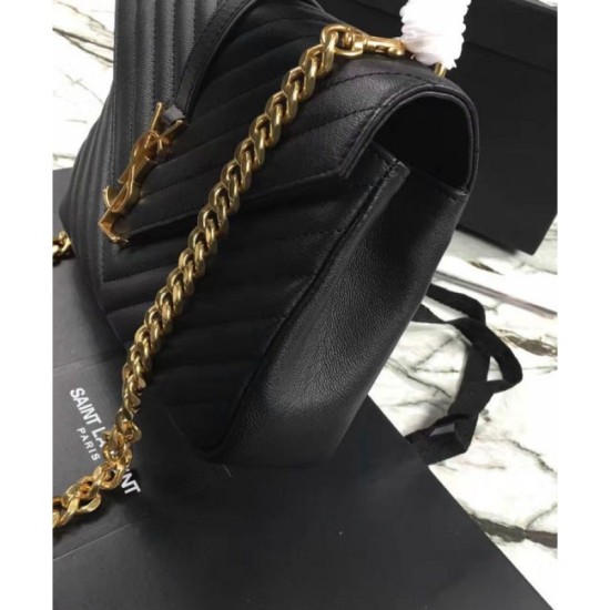 Replica YSL Classic Medium Monogram Saint Lauren College Bag Black
