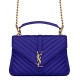 Fake YSL Classic Medium Monogram Saint Lauren College Bag Blue Replica