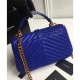 Fake YSL Classic Medium Monogram Saint Lauren College Bag Blue Replica