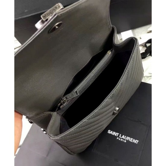 Replica YSL Classic Medium Monogram Saint Lauren College Bag Gray