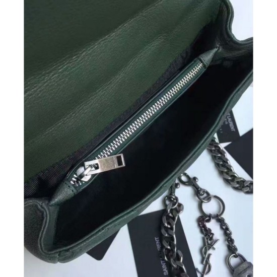 Replica YSL Classic Medium Monogram Saint Lauren College Bag Green Replica YSL Classic Medium Monogram Saint Lauren College Bag Green