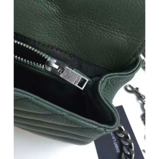 Replica YSL Classic Medium Monogram Saint Lauren College Bag Green Replica YSL Classic Medium Monogram Saint Lauren College Bag Green