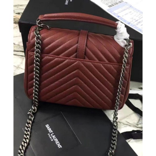 Replica YSL Classic Medium Monogram Saint Lauren College Bag Mauve